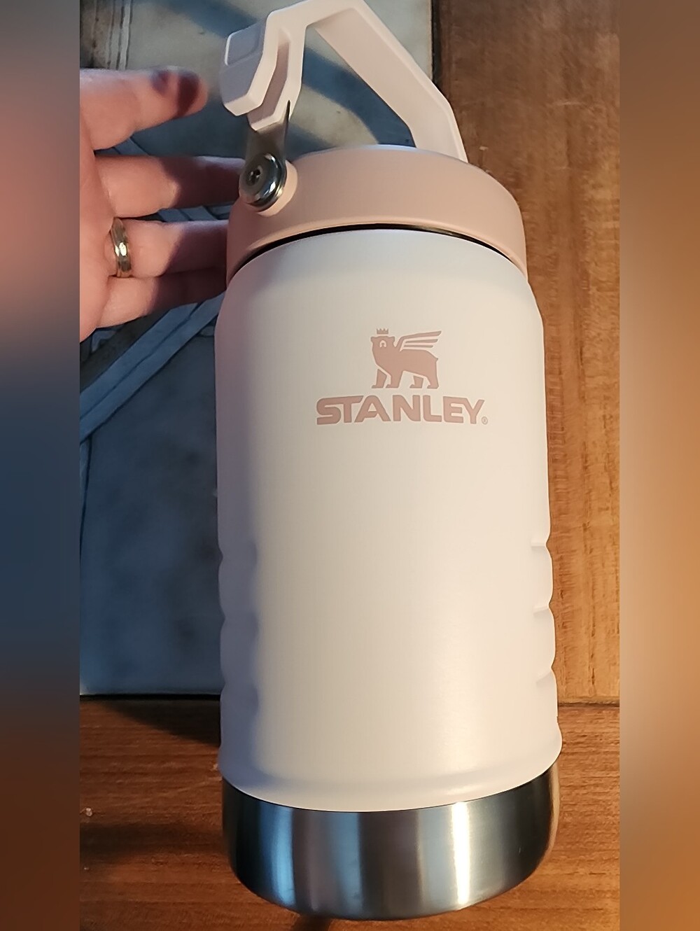 Stanley Blush Ice Flow 40 Oz Jug W Flip Straw And Handle NEW